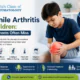 Child with knee pain showing early signs of juvenile arthritis, including joint swelling, morning stiffness, and mobility problems.