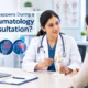 Rheumatologist discussing joint pain with a patient during a consultation